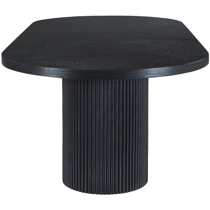Belinda Black Oak Veneer Dining Table