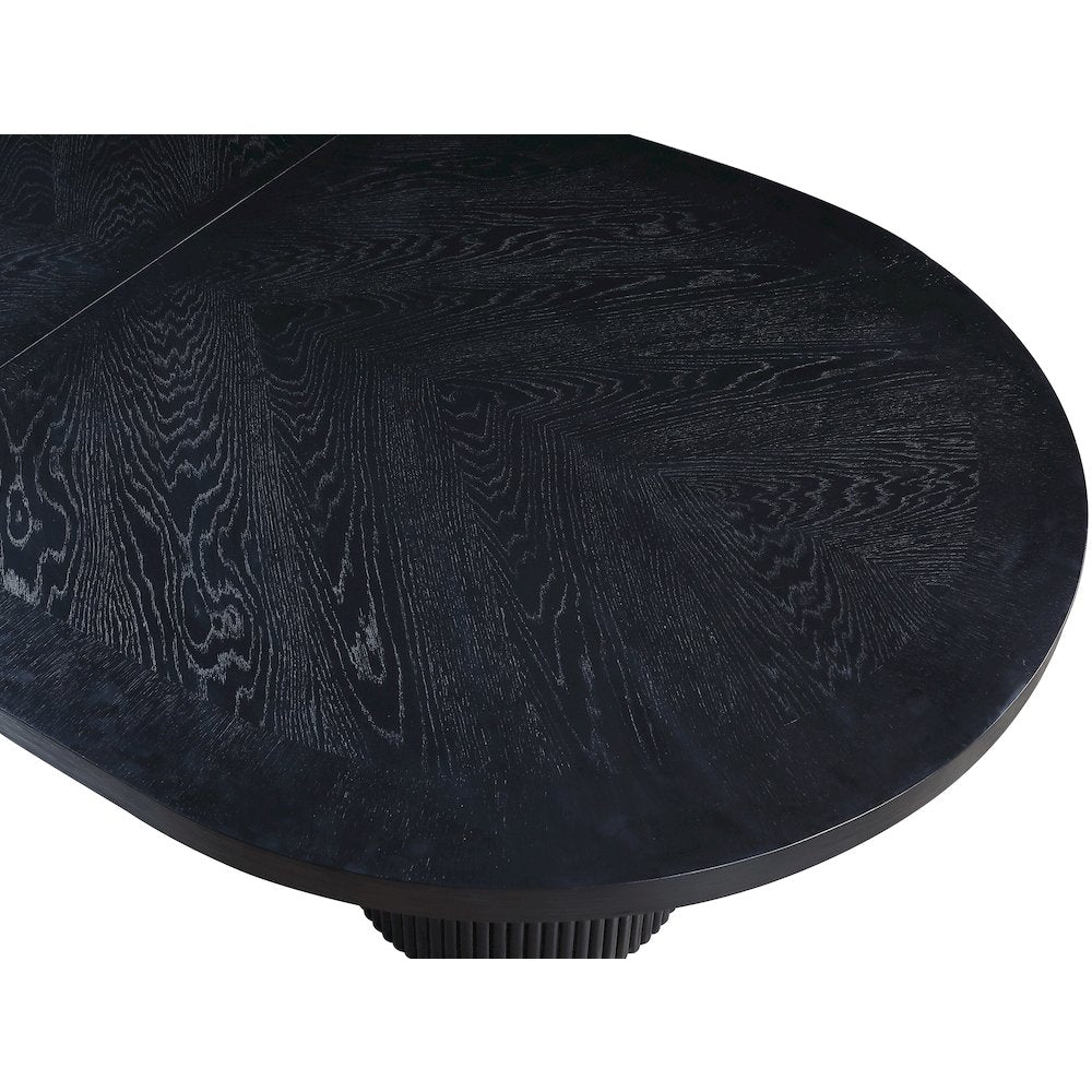 Belinda Black Oak Veneer Dining Table