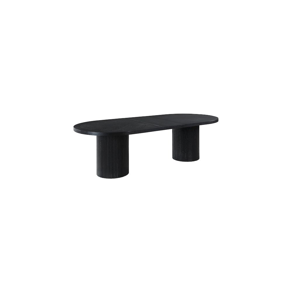 Belinda Black Oak Veneer Dining Table