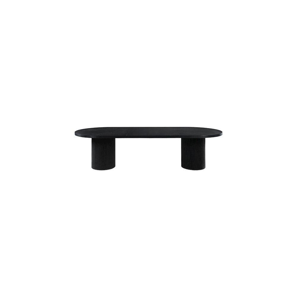 Belinda Black Oak Veneer Dining Table