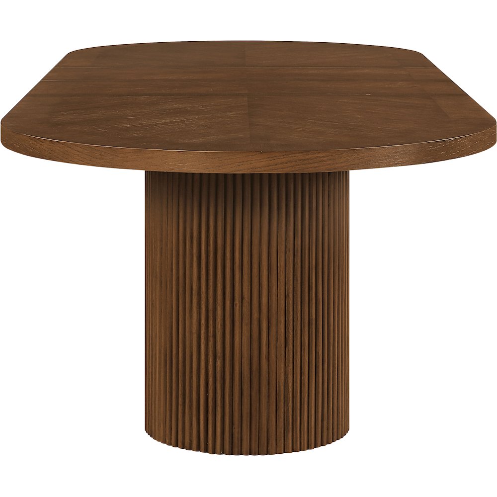 Belinda 90" / 106.5" / 123" Brown Oak Wood Dining Table