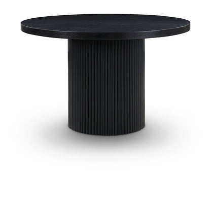 Belinda Black Oak Veneer Dining Table