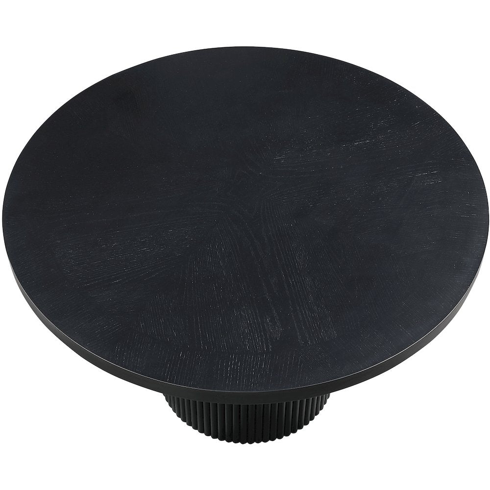 Belinda Black Oak Veneer Dining Table