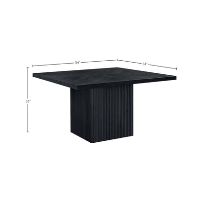 Belinda Black Oak Veneer Dining Table
