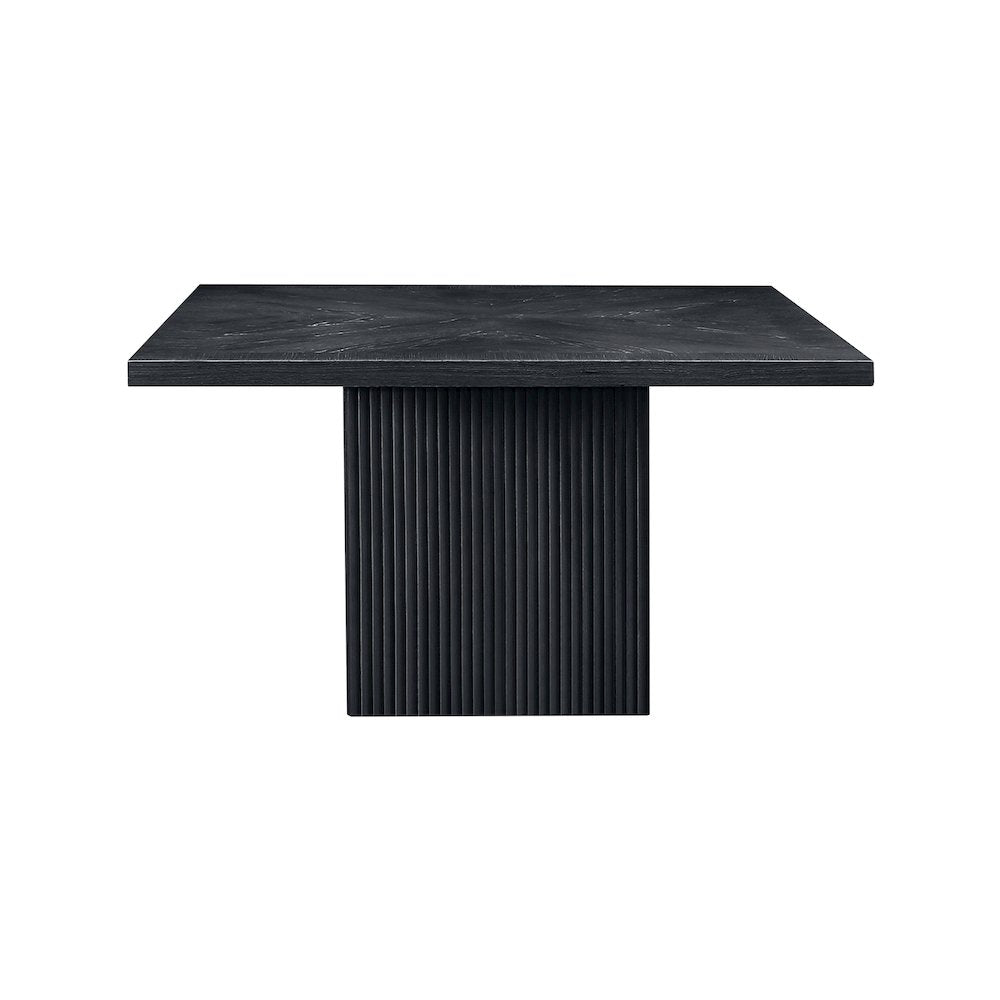 Belinda Black Oak Veneer Dining Table