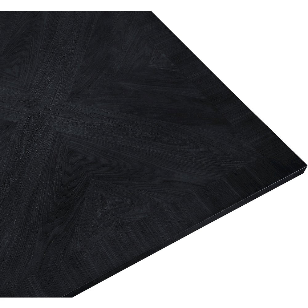 Belinda Black Oak Veneer Dining Table