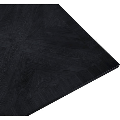 Belinda Black Oak Veneer Dining Table