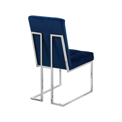 Alexis Navy Velvet Dining Chair, Set of 2