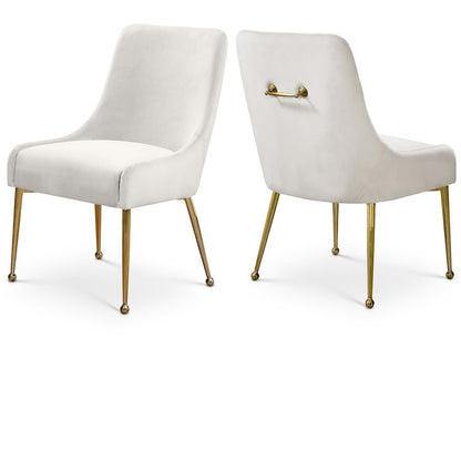 Owen Cream Velvet Dining Chair, Set of 2