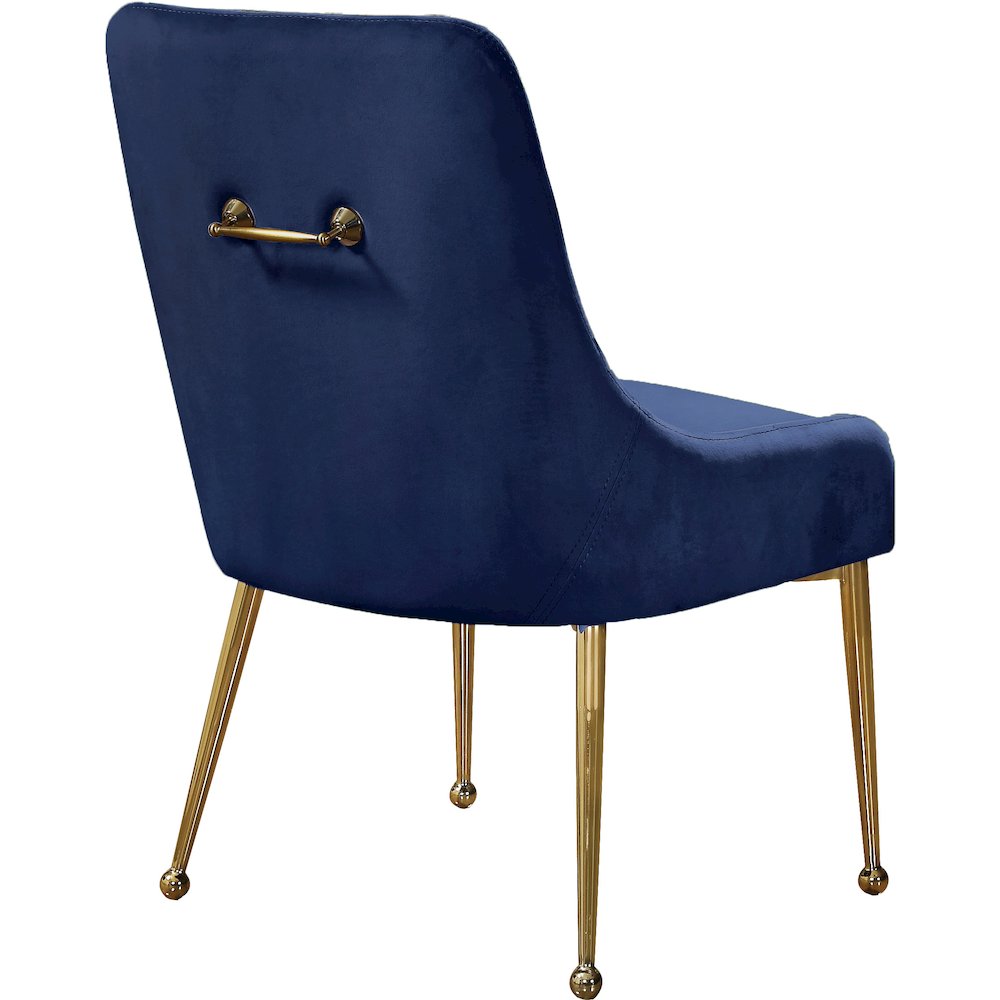 Owen Navy Velvet Dining Chair, Set of 2