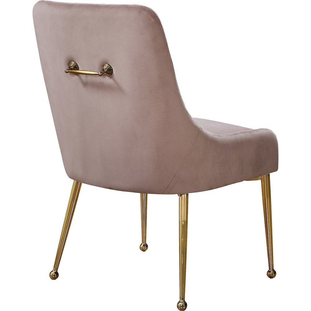 Owen Pink Velvet Dining Chair, Set of 2
