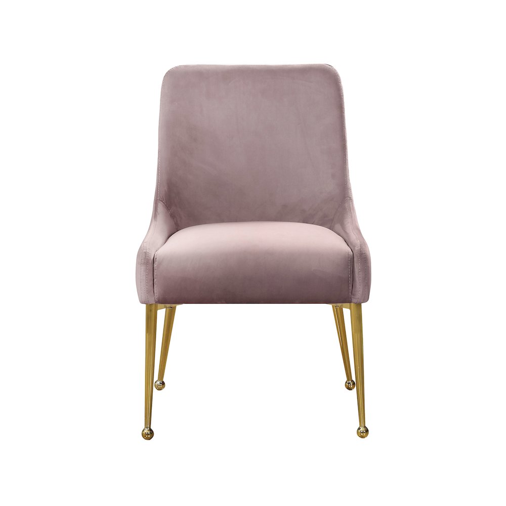 Owen Pink Velvet Dining Chair, Set of 2