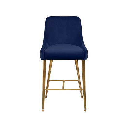 Owen Navy Velvet Stool, Set of 2