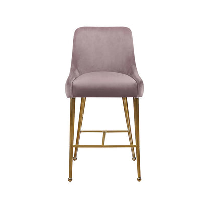 Owen Pink Velvet Stool, Set of 2