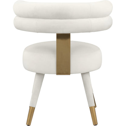 Fitzroy Cream Velvet Dining Chair, Set of 2