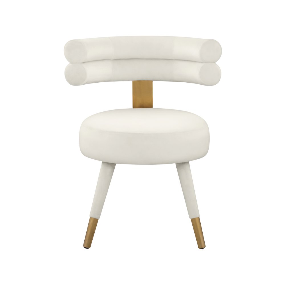 Fitzroy Cream Velvet Dining Chair, Set of 2