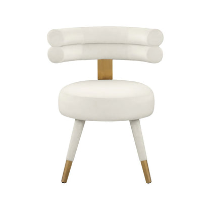 Fitzroy Cream Velvet Dining Chair, Set of 2