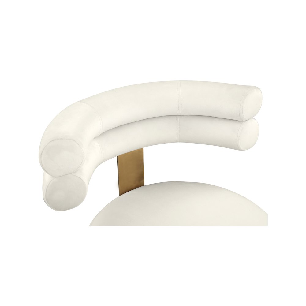 Fitzroy Cream Velvet Dining Chair, Set of 2