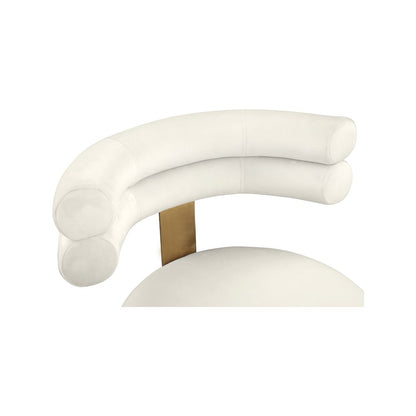 Fitzroy Cream Velvet Dining Chair, Set of 2