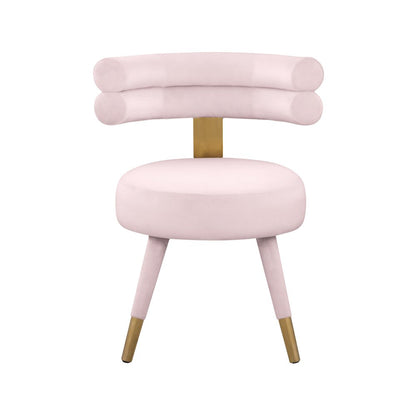 Fitzroy Pink Velvet Dining Chair, Set of 2