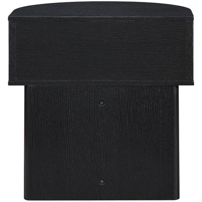 Cortland Black Acacia Veneer And Solid Wood Night Stand