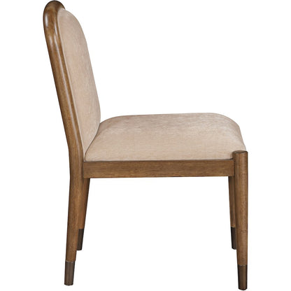 Cambria Beige Fabric Upholstered Dining Side Chair