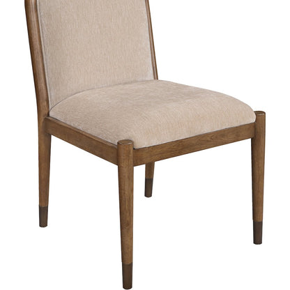 Cambria Beige Fabric Upholstered Dining Side Chair