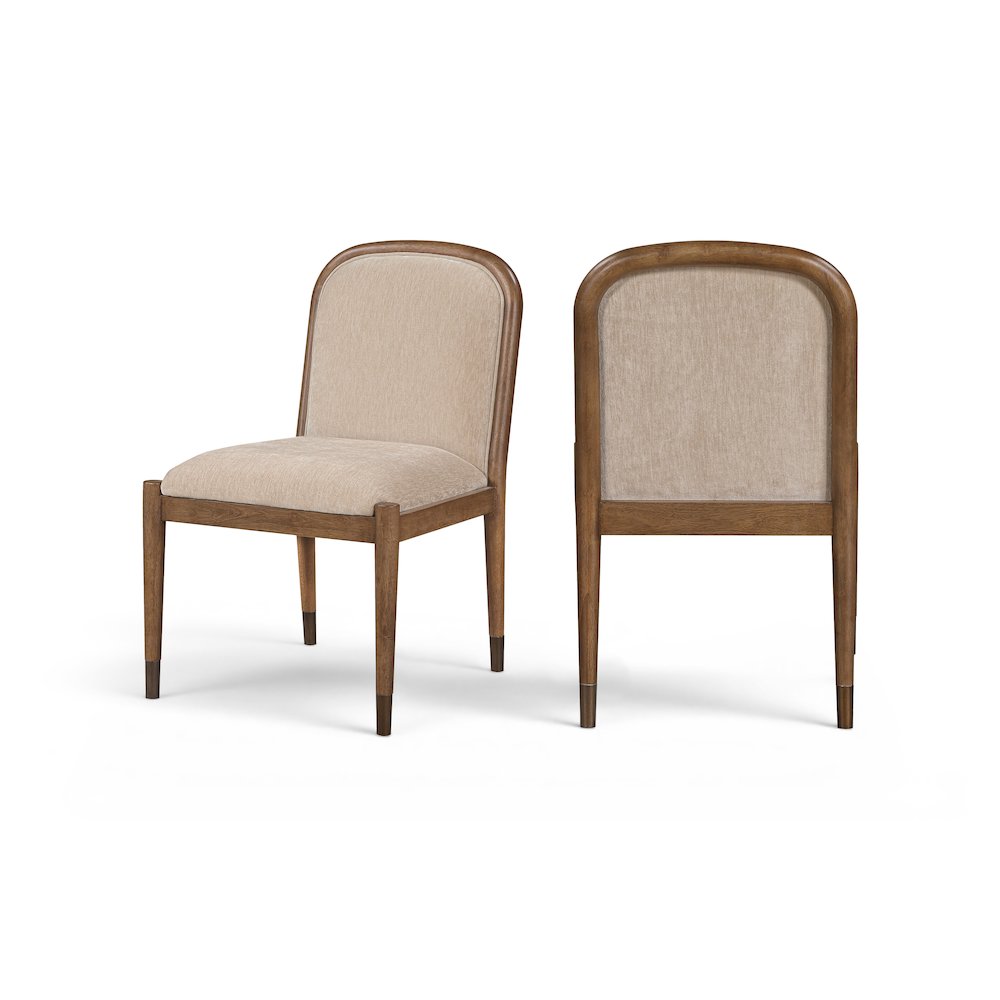 Cambria Beige Fabric Upholstered Dining Side Chair