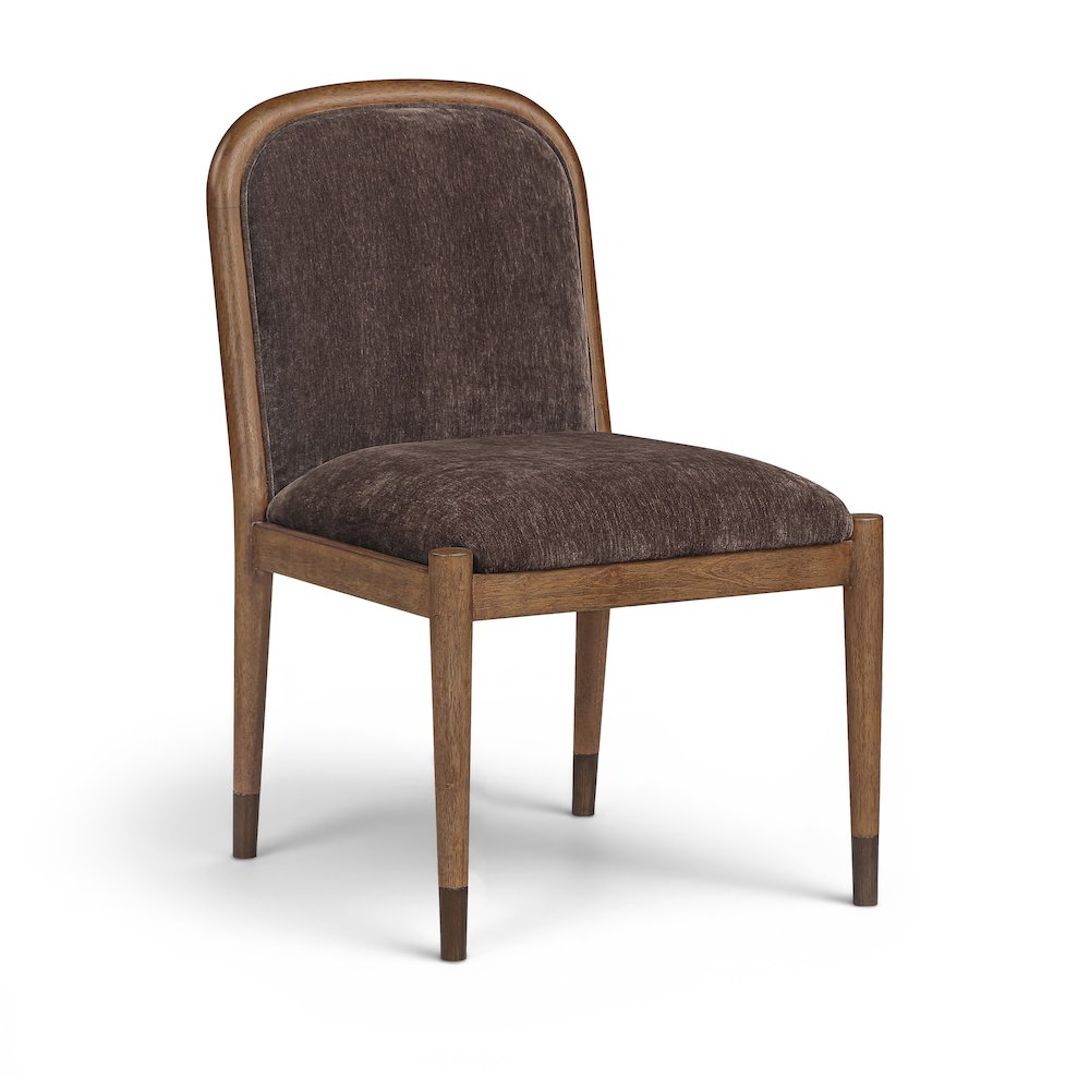 Cambria Brown Fabric Upholstered Dining Side Chair