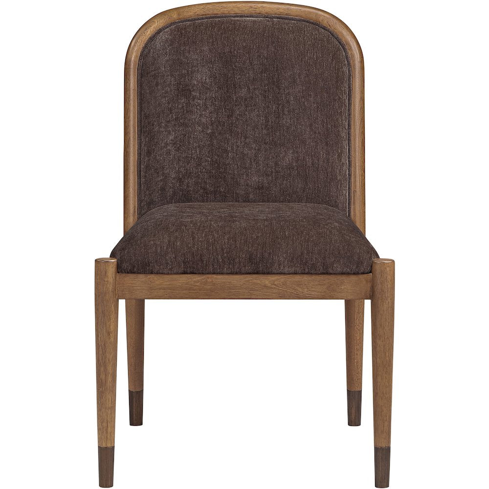 Cambria Brown Fabric Upholstered Dining Side Chair