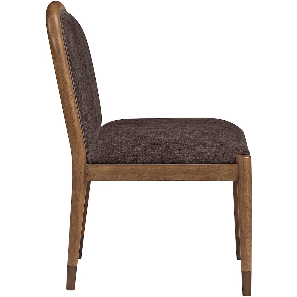 Cambria Brown Fabric Upholstered Dining Side Chair