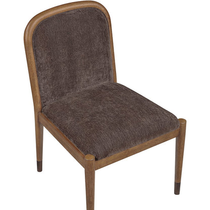 Cambria Brown Fabric Upholstered Dining Side Chair