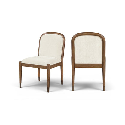 Cambria Cream Fabric Upholstered Dining Side Chair