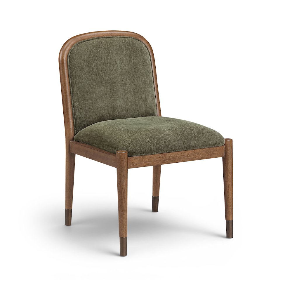 Cambria Green Fabric Upholstered Dining Side Chair
