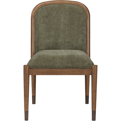 Cambria Green Fabric Upholstered Dining Side Chair