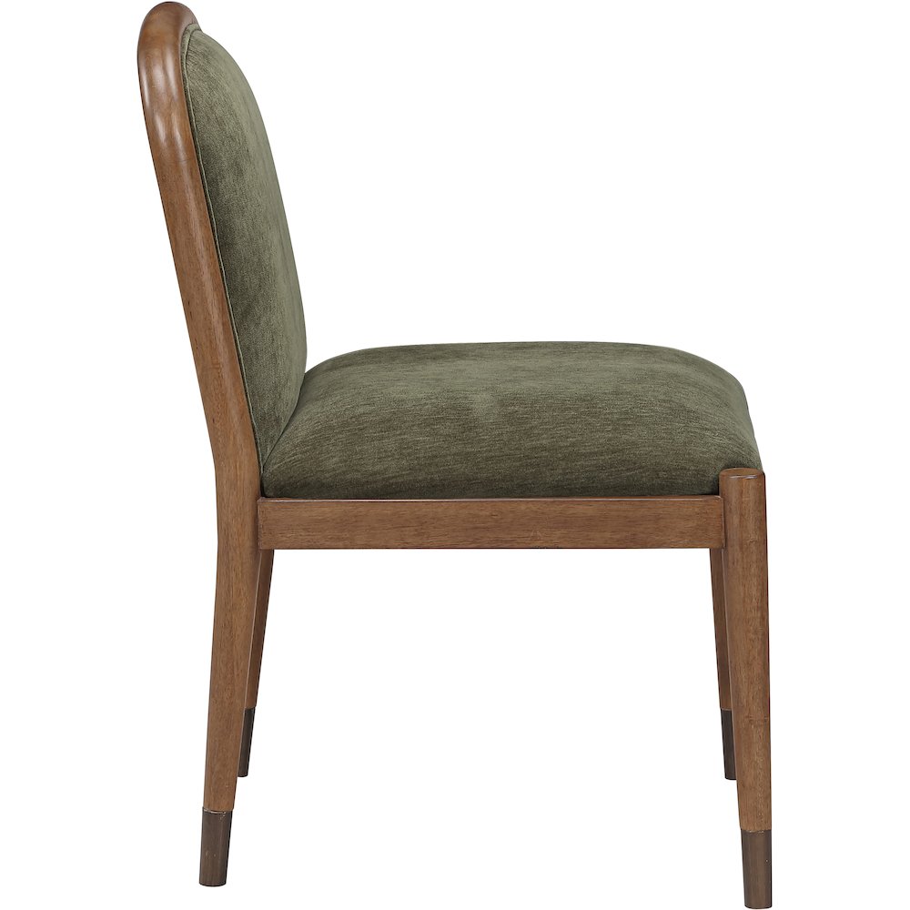 Cambria Green Fabric Upholstered Dining Side Chair