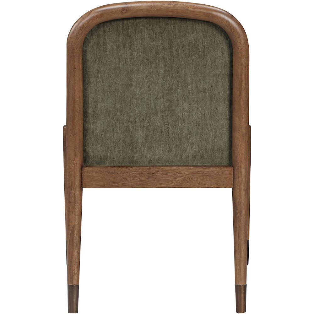 Cambria Green Fabric Upholstered Dining Side Chair