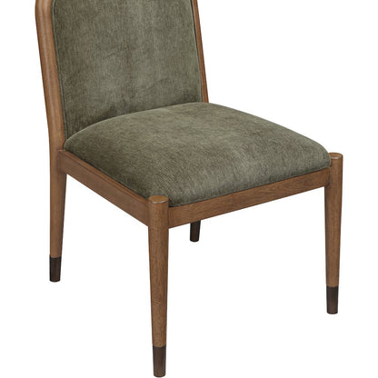 Cambria Green Fabric Upholstered Dining Side Chair