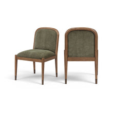 Cambria Green Fabric Upholstered Dining Side Chair