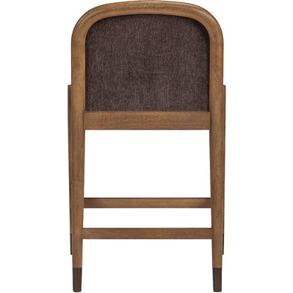 Cambria Brown Fabric Upholstered Counter Stool