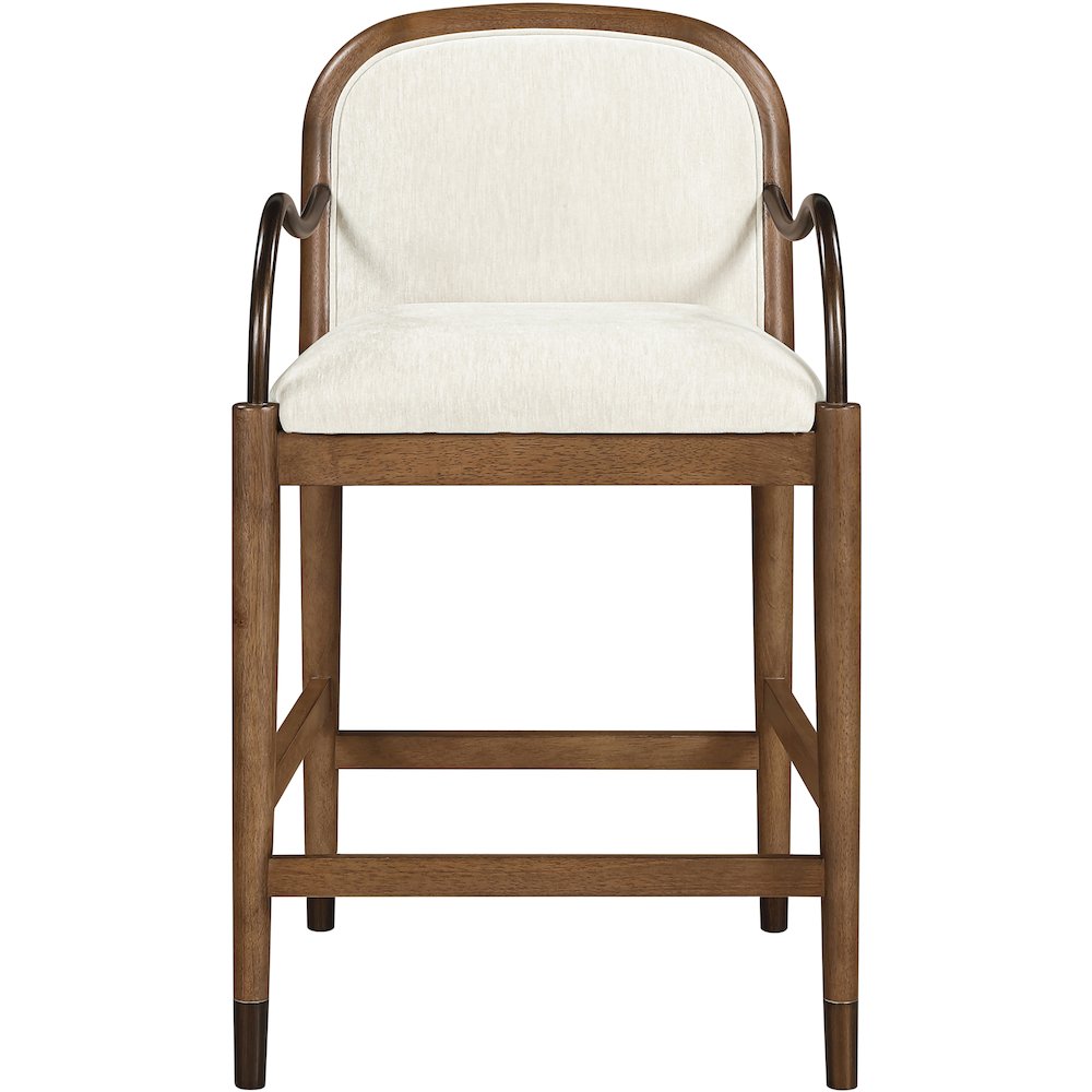 Cambria Cream Fabric Upholstered Counter Stool