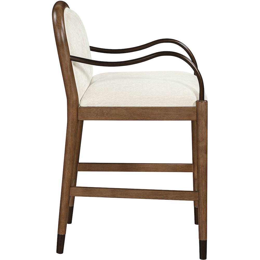 Cambria Cream Fabric Upholstered Counter Stool