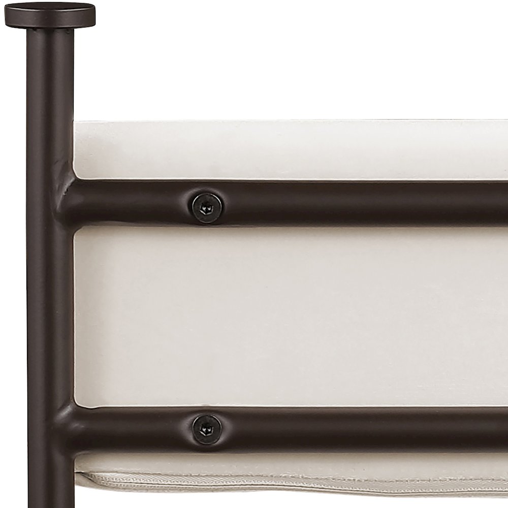 Monarch Cream Velvet Performance Fabric Upholstered Counter Stool, Set of 2