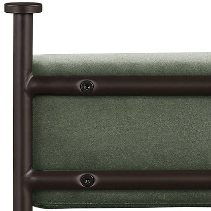 Monarch Green Velvet Performance Fabric Upholstered Counter Stool, Set of 2