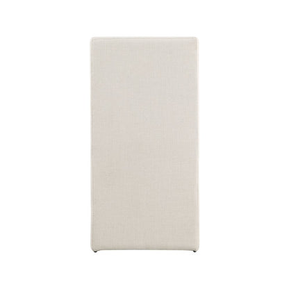 Benson Beige Linen Textured Fabric Dining Chair, Set of 2
