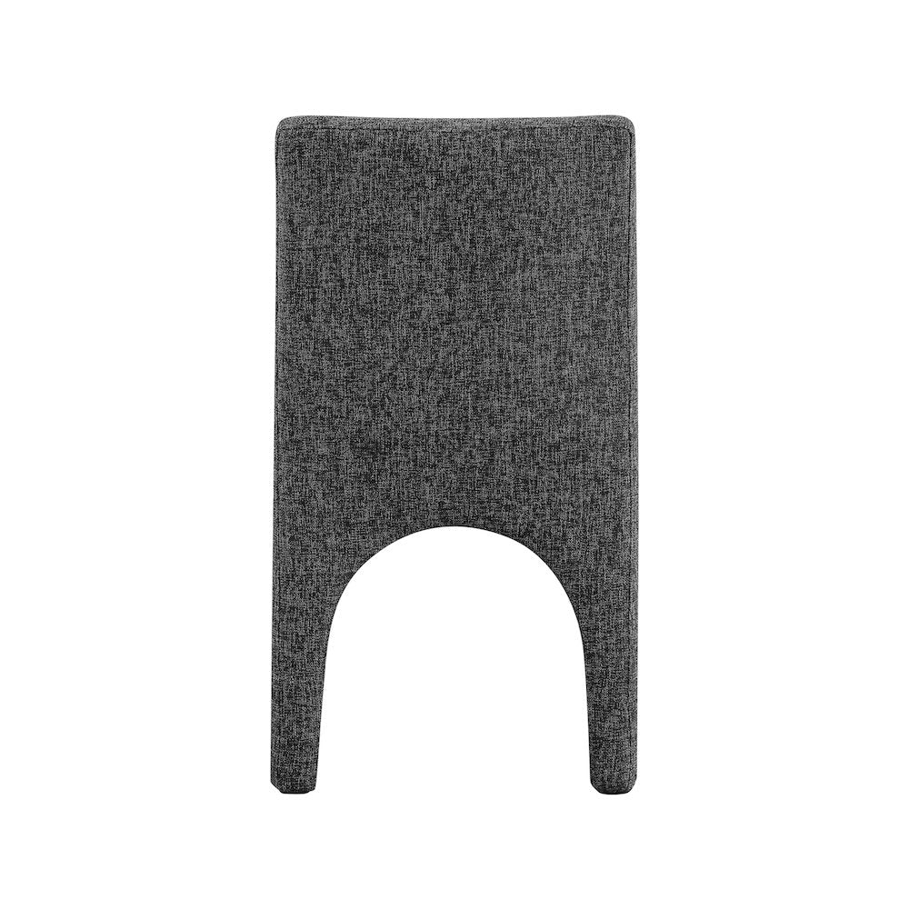 Gramercy Black Linen Textured Fabric Dining Chair, Set of 2