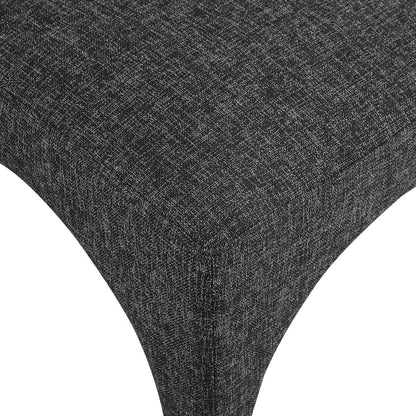Gramercy Black Linen Textured Fabric Dining Chair, Set of 2