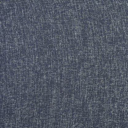 Gramercy Blue Linen Textured Fabric Stool