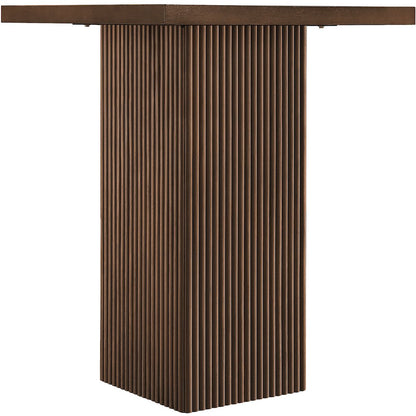 Belinda Brown Oak Veneer And Solid Wood Bar Height Table