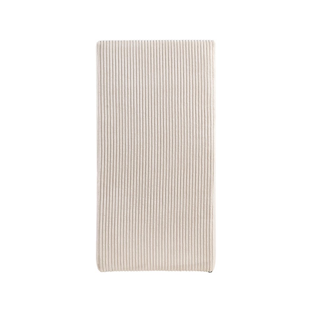 Benson Beige Microsuede Corduroy Fabric Dining Chair, Set of 2